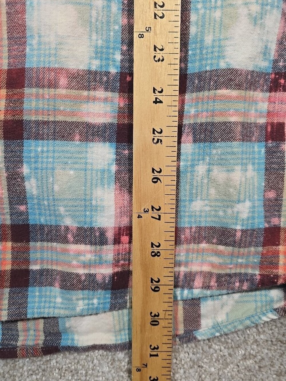 OOAK Upcycled Flannel Shacket Shirt Sarcastic Humor Smile Say God Bless XL - Picture 9 of 14